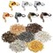 1400 Pieces Beads Tips Knot Covers Clamshell Crimp Tips Beads Set Jewelry Making Beads for Jewelry Making Tips Knot Covers Clamshell Fold-Over Bead Covers for DIY Bracelets Necklaces (Multicolor)